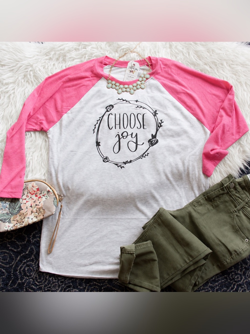 Elly and Grace Baseball Raglan Shirt Size XS